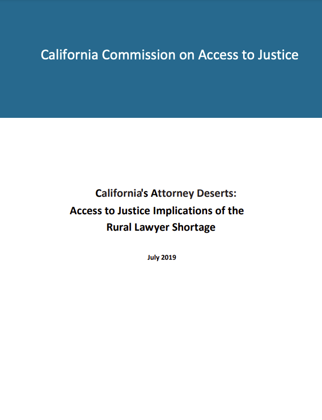 Cover of California Commission on Access to Justice